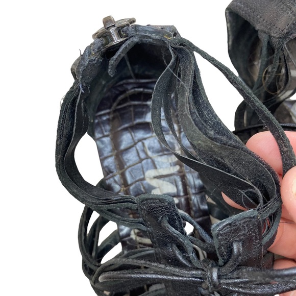 Black Gladiator Sandals - Picture 9 of 9